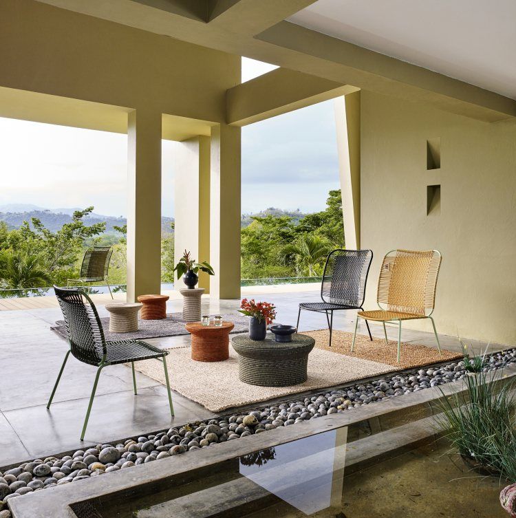Cielo Lounge Chair High Lounge Stuhl hoch Outdoor ames
