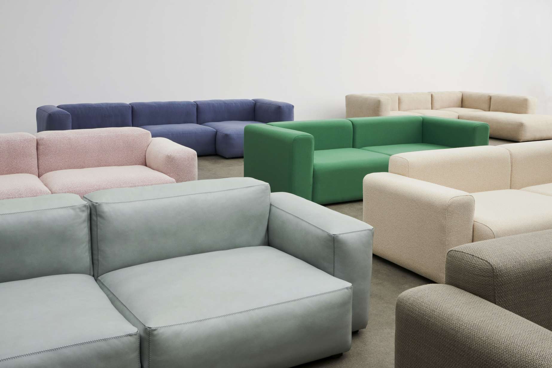 Mags Soft Sofa 2,5 Sitzer Combination 1 Low Armrest Hay