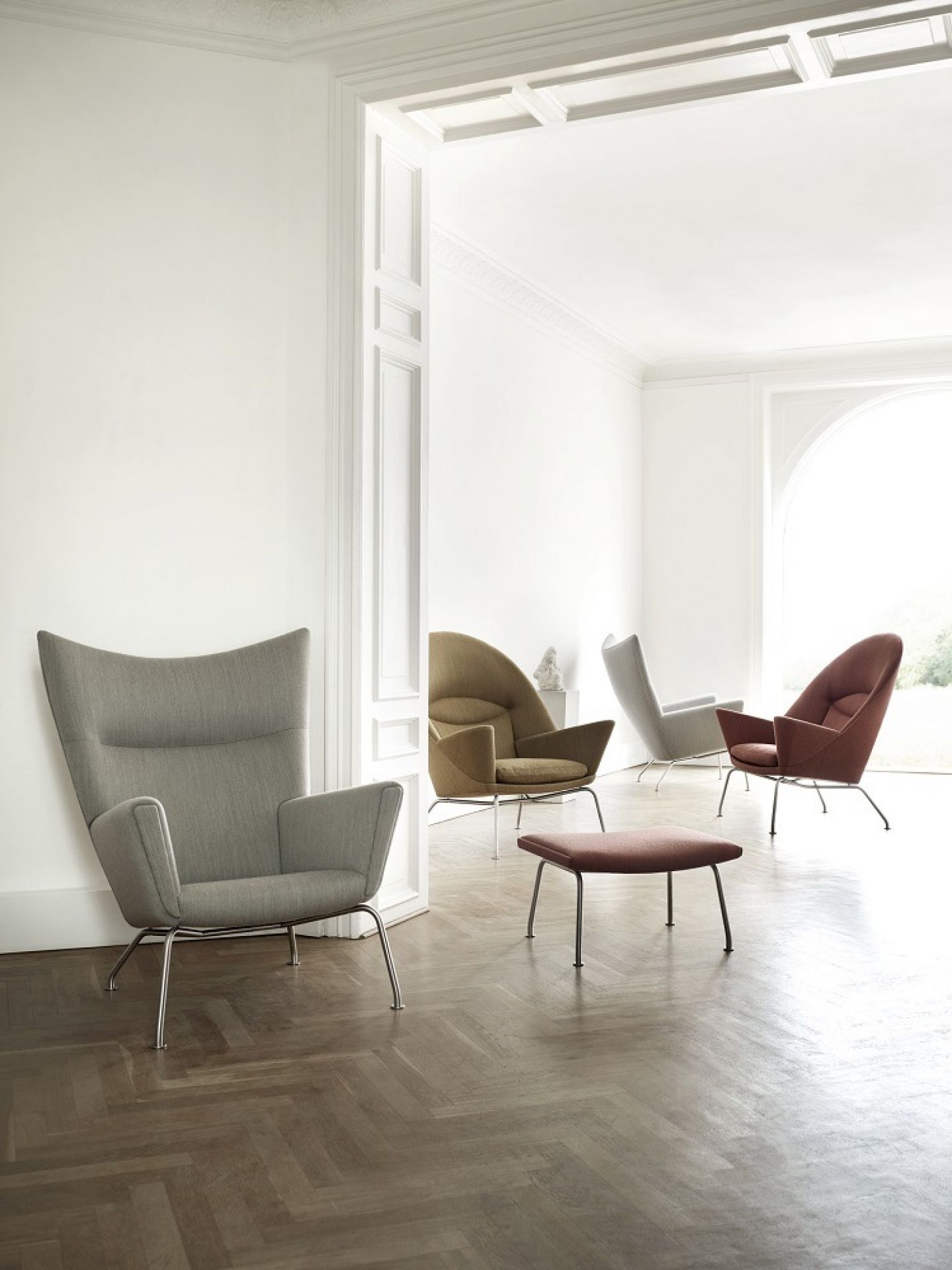 CH445 Wing Chair Sessel Carl Hansen & Søn Mood 1101