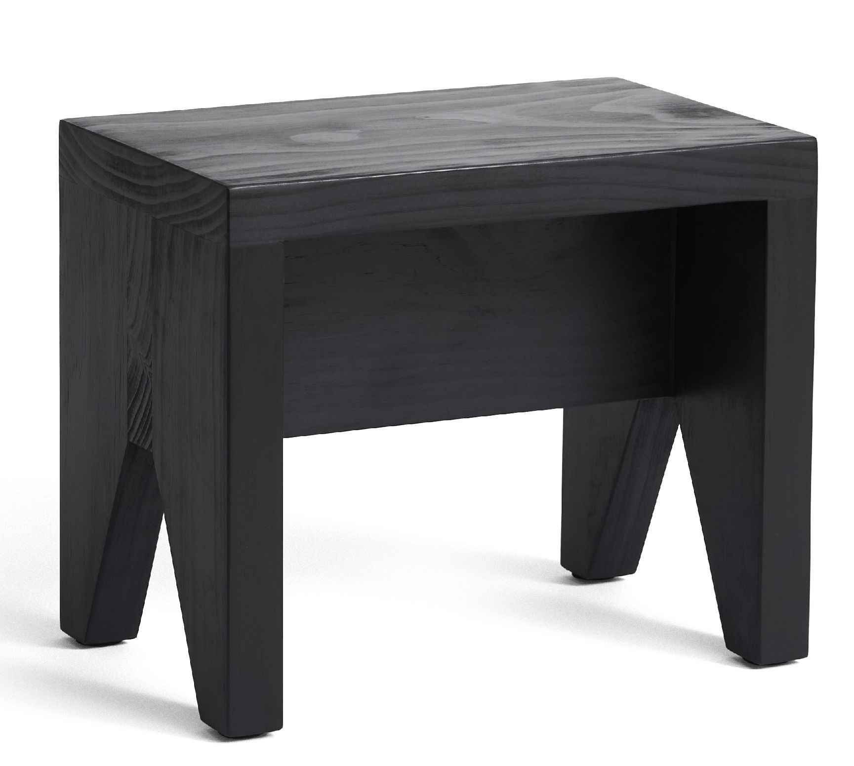 Manolito Stool Short Small Hocker Hay Schwarz