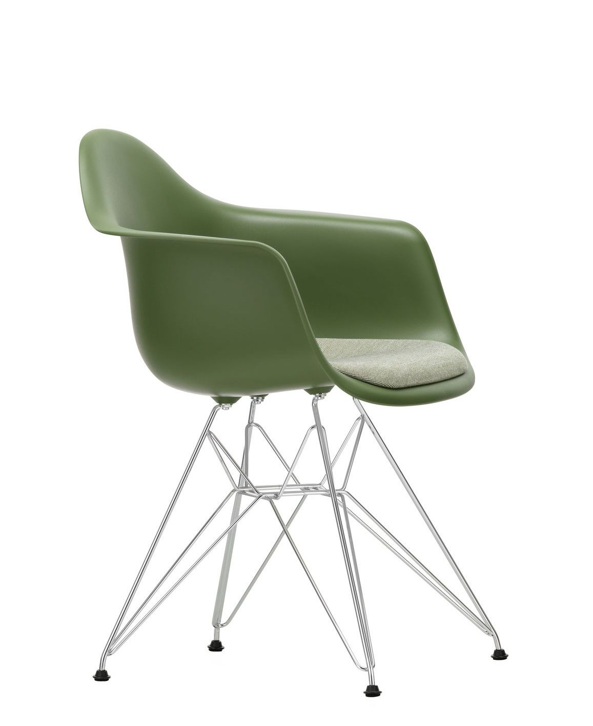 Eames Plastic Arm Chair DAR Stuhl mit Sitzpolster Vitra