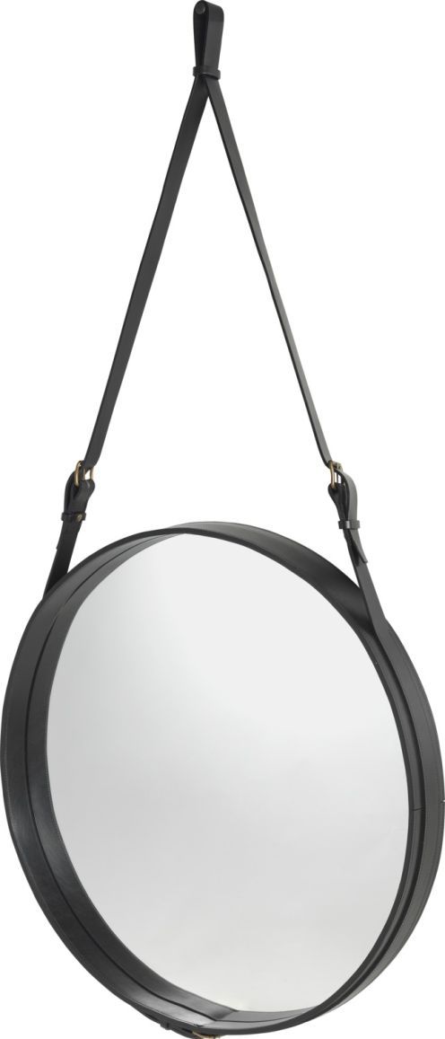 Adnet Circular Wandspiegel Schwarz Ø 70 cm Gubi