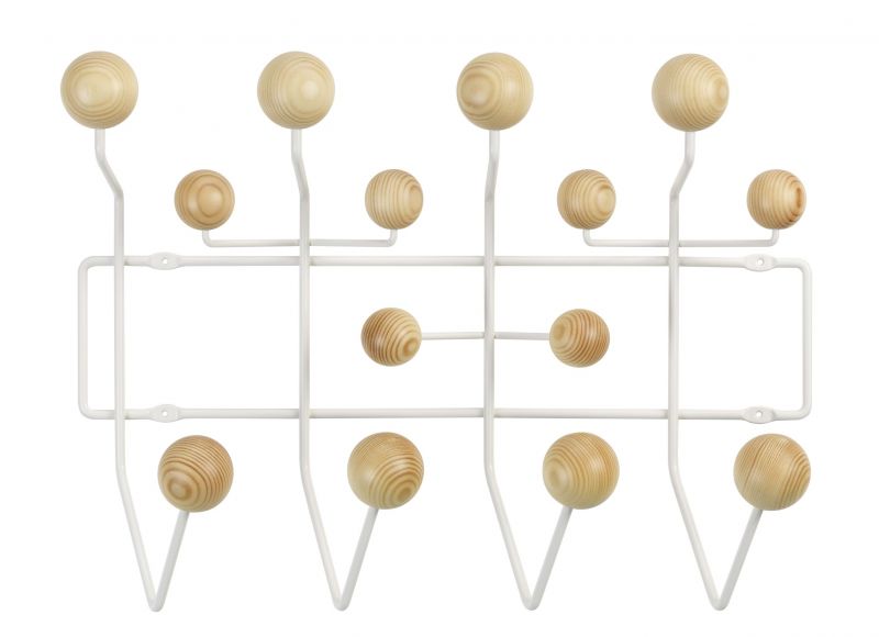 Eames Hang it all Garderobe Weiss, Kiefer Vitra