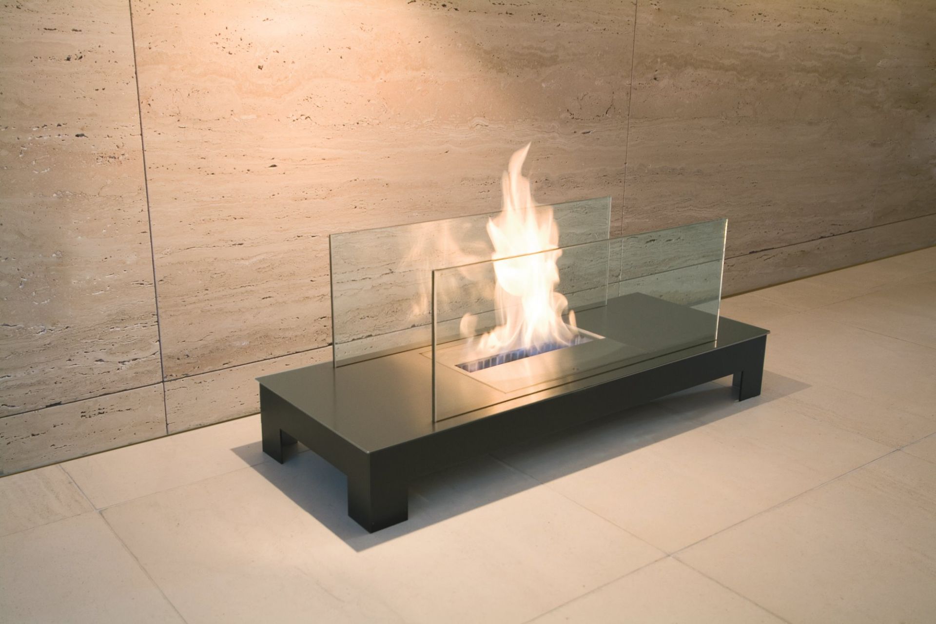 Floor Flame Ethanol Kamin Radius