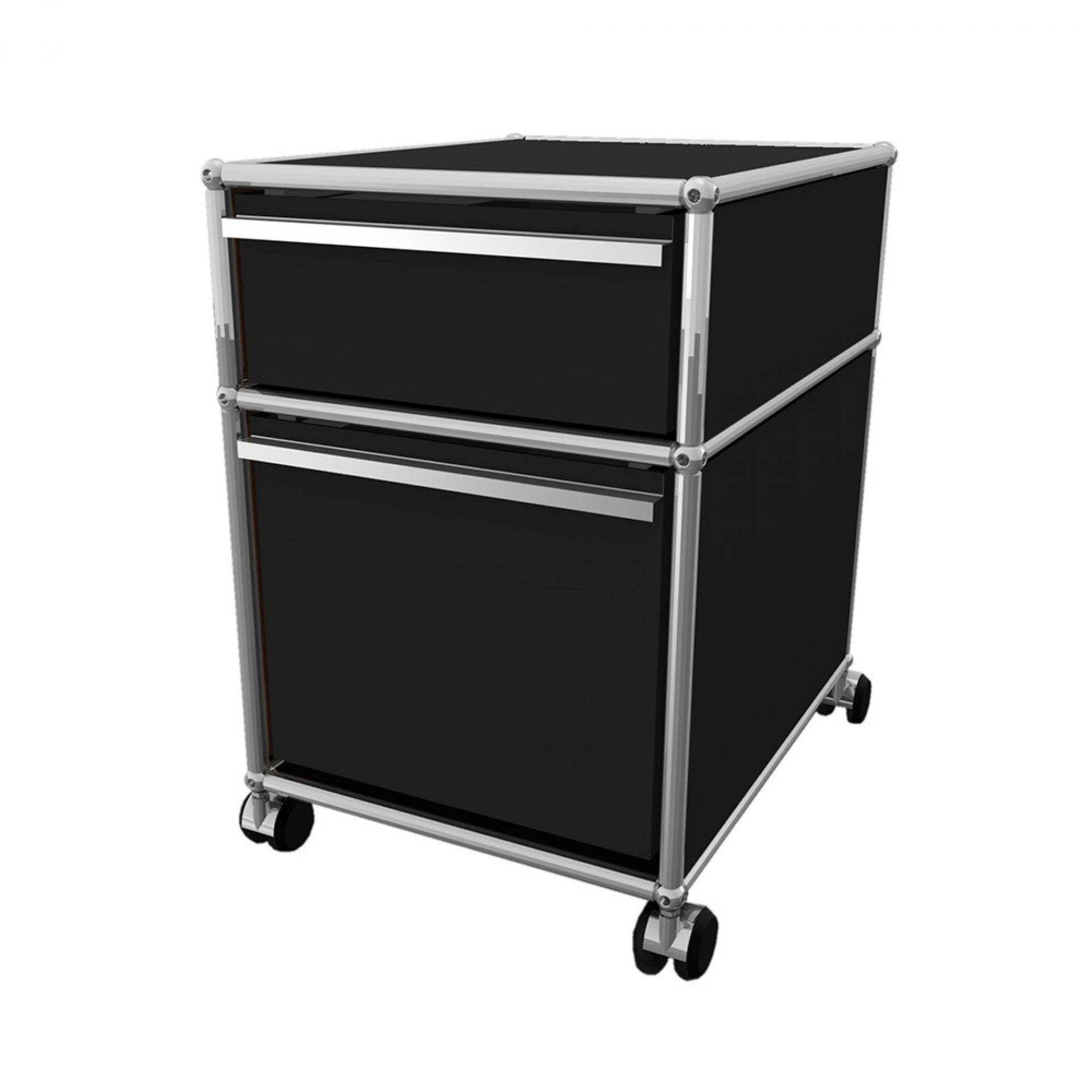 USM Haller Rollcontainer mit Hängeregistratur – braun