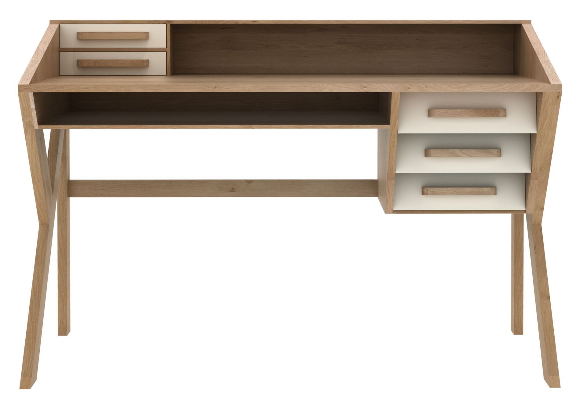 Origami Schreibtisch Eiche Ethnicraft Creme
