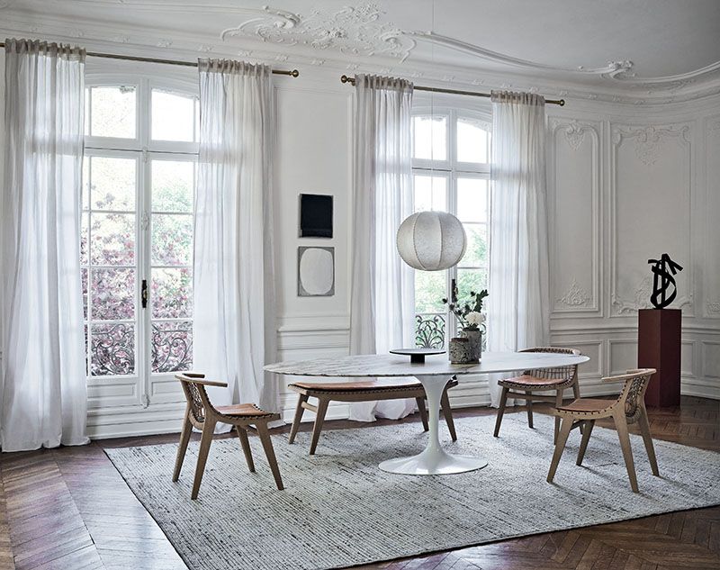 Klismos kleine Bank B91,5cm Knoll International