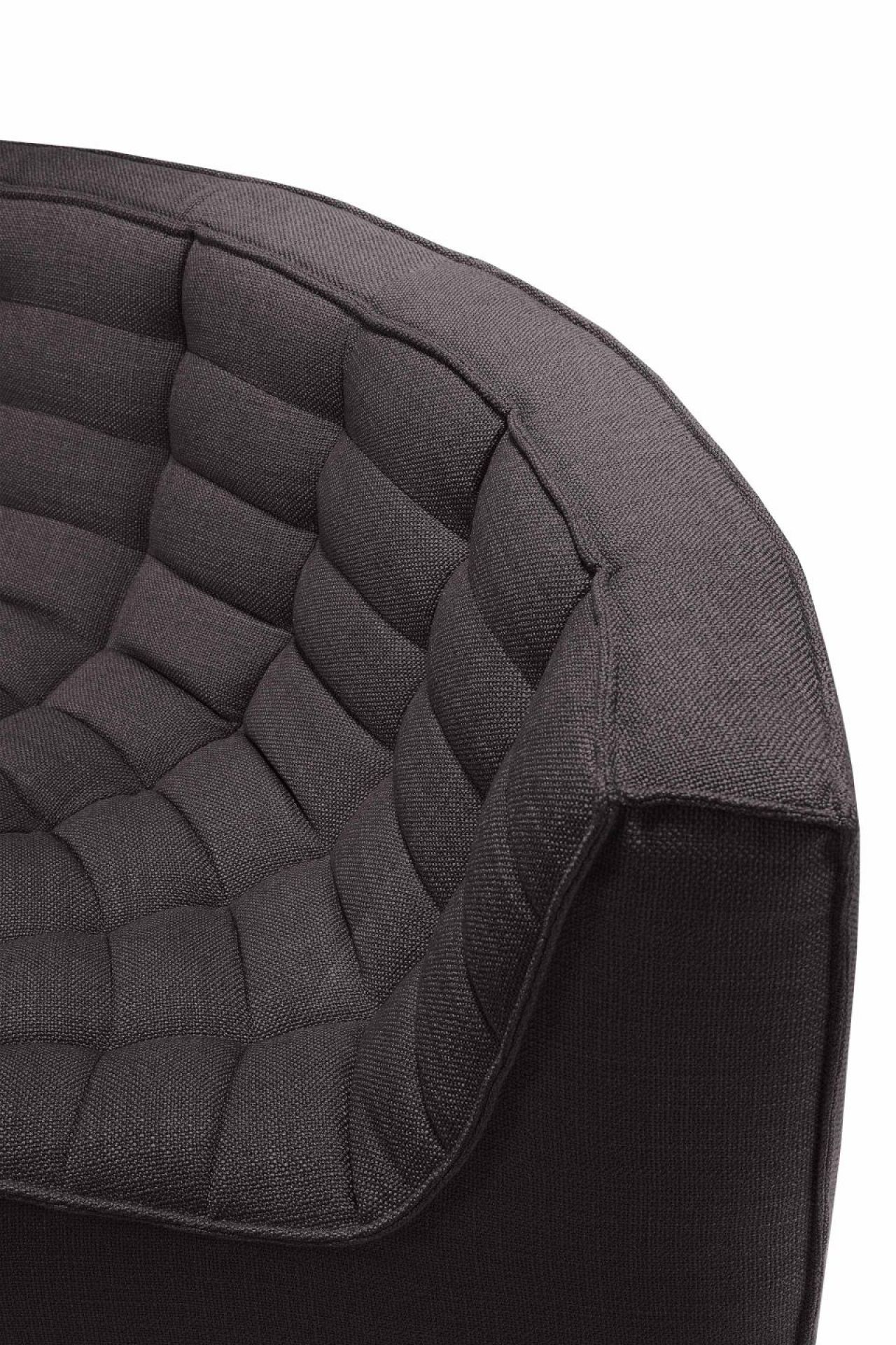 N701 Sofa runde Ecke dunkelgrau Ethnicraft