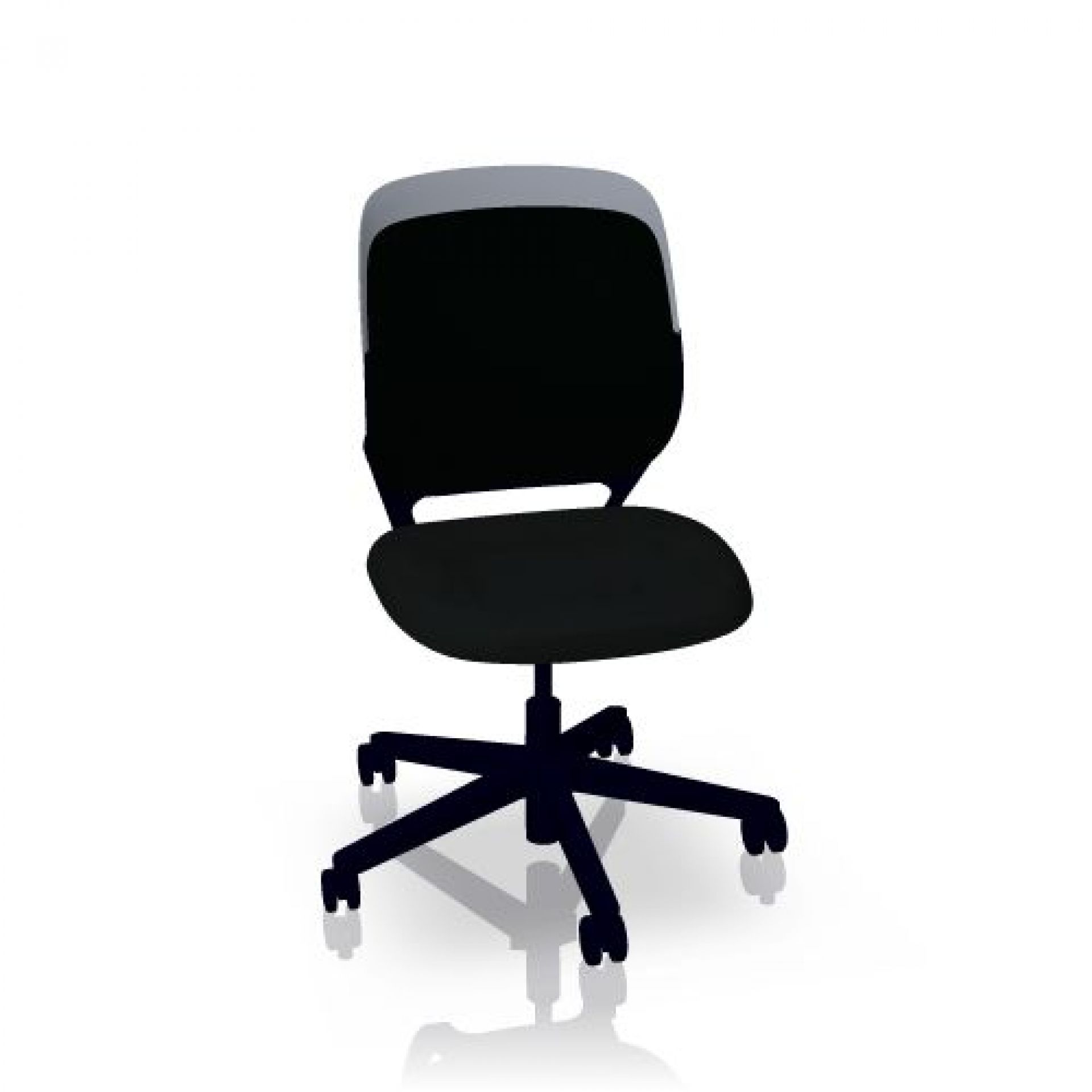 Schwarzer cobi Drehstuhl von Steelcase: Ergonomischer Bürostuhl mit Rollen für Konferenzräume und Büro.