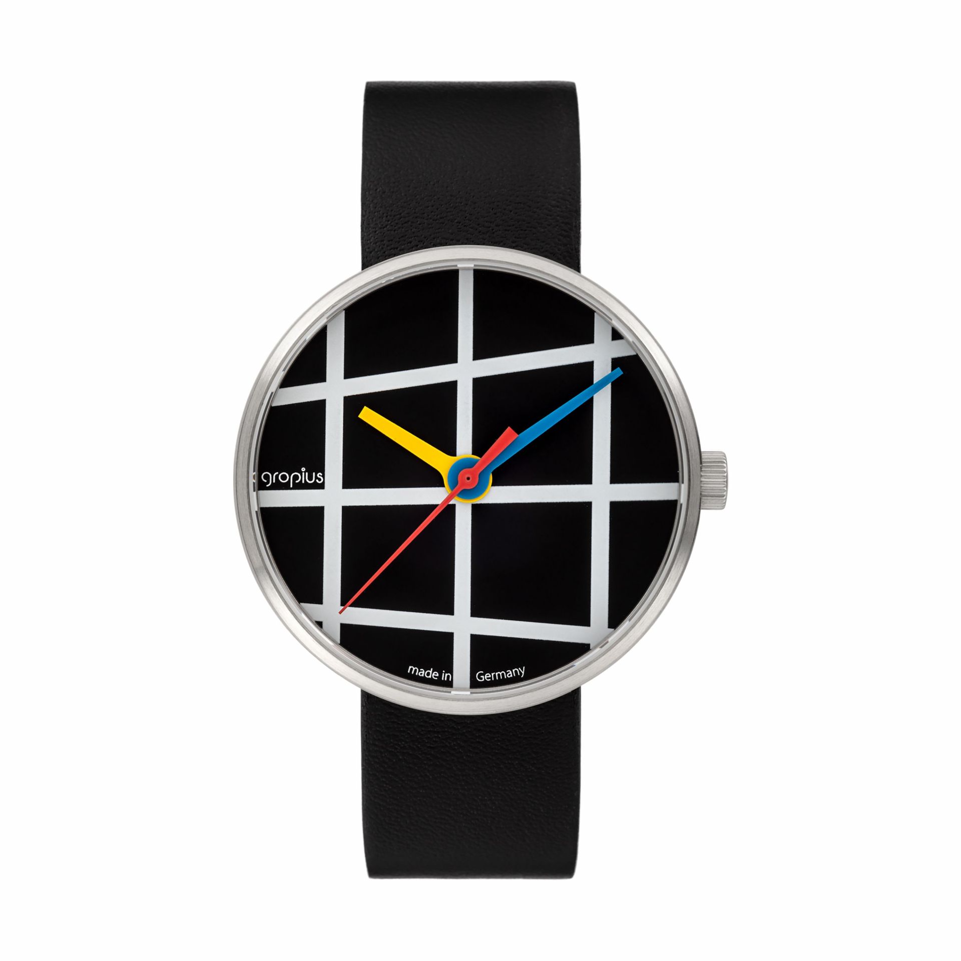 Window Uhr mit Lederband Walter Gropius EINZELSTÜCK
