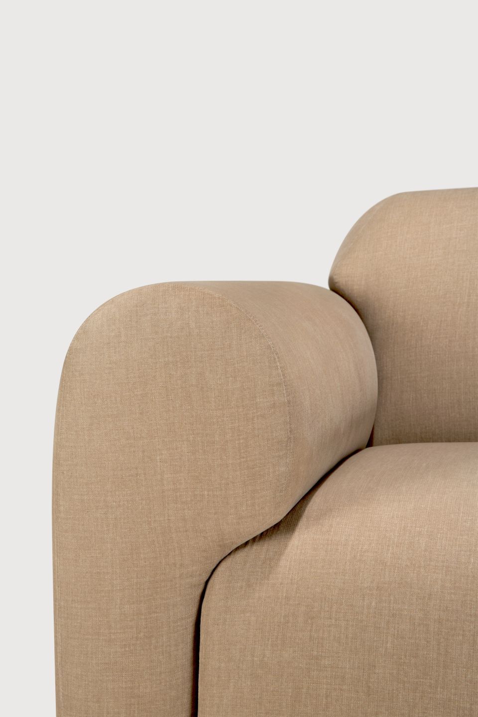 Bulky Modulsofa Light Sepia Liegeposition rechts Ethnicraft