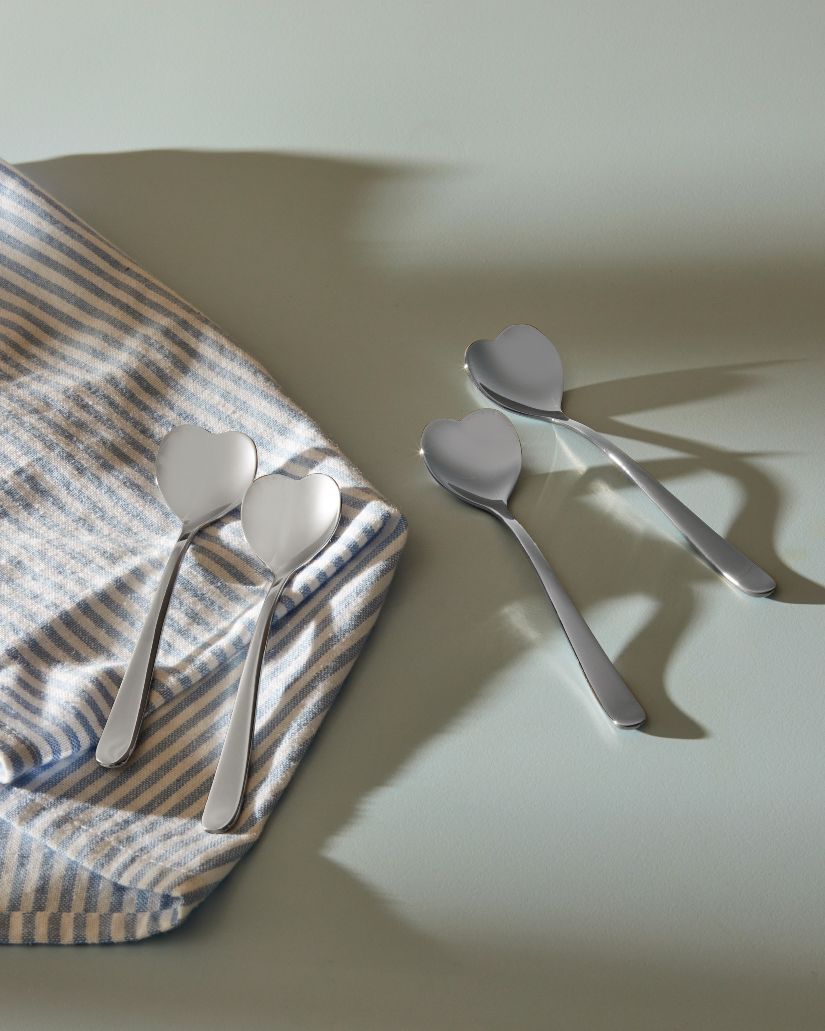 AMMI08Set Moccalöffel Herz Set Alessi 