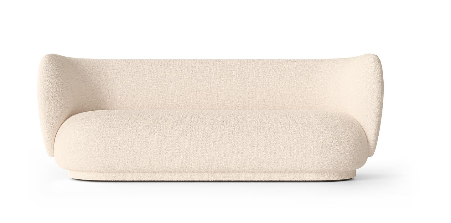 Rico Sofa 3-Sitzer Wool Bouclé Off-White  Ferm Living