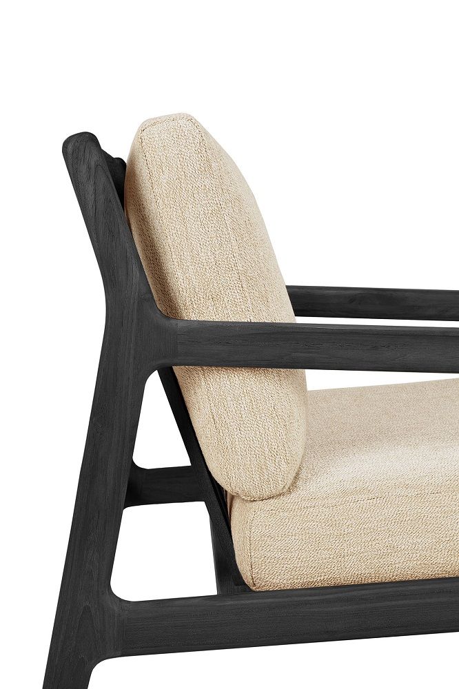 Jack Outdoor Loungesessel Teak Schwarz lackiert Ethnicraft Natural