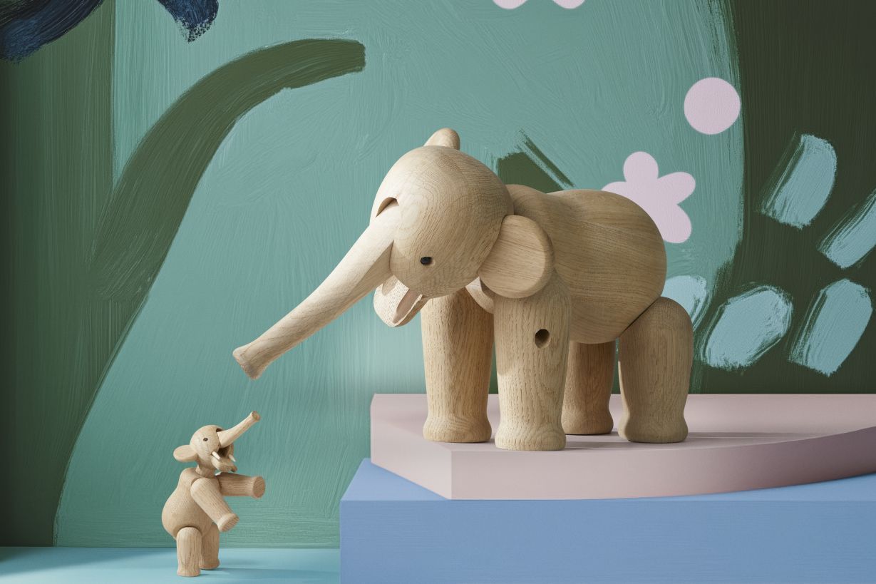 Elefant gross Eiche Kay Bojesen