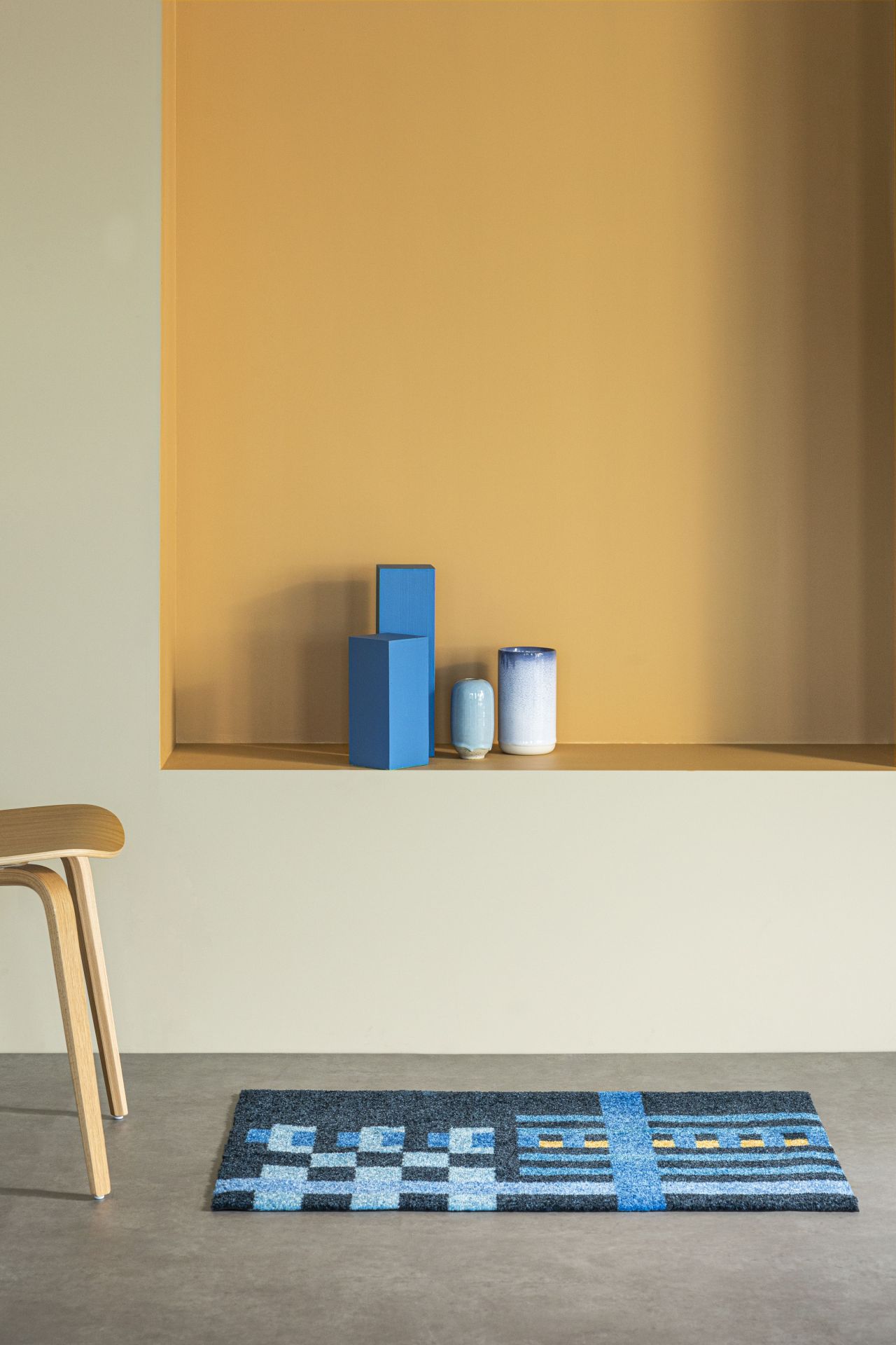 Loom Fußmatte Bauhaus Blue 60x85 cm Heymat