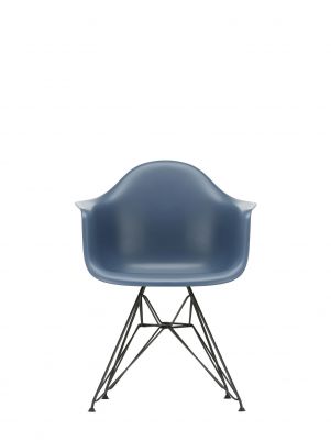 Eames Plastic Arm Chair DAR Stuhl Vitra Schwarz - Meerblau