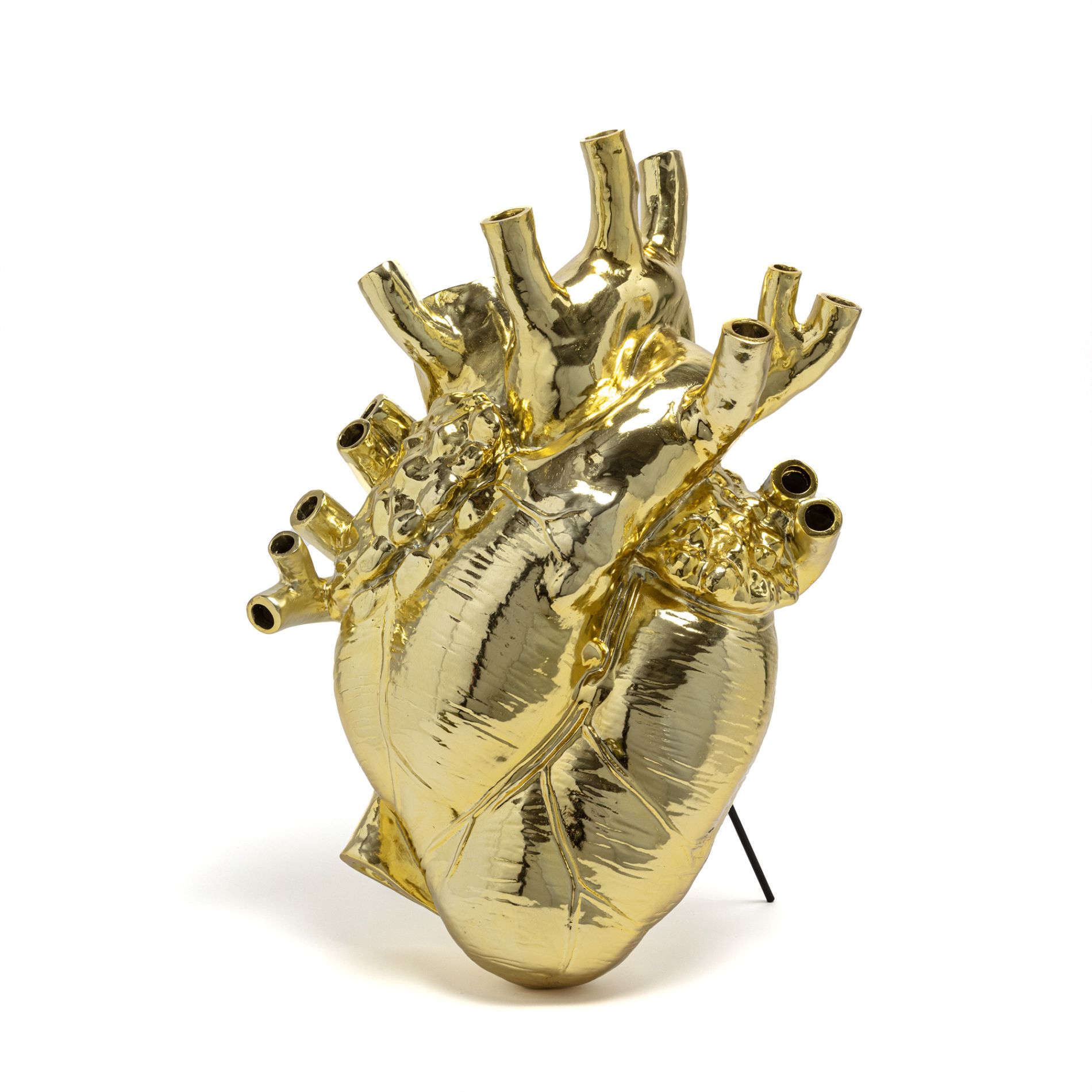 Love in Bloom Giant Gold Vase Seletti EINZELSTÜCK