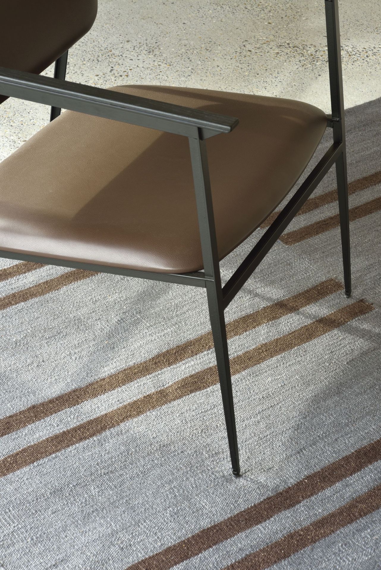 Blue Mazandaran Kilim Teppich 170x240 cm Ethnicraft AUSSTELLUNGSSTÜCK