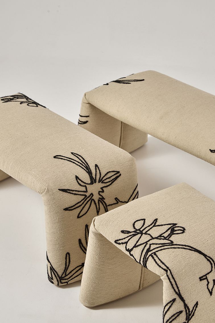 Folded Flower Bench Bank Nanimarquina 