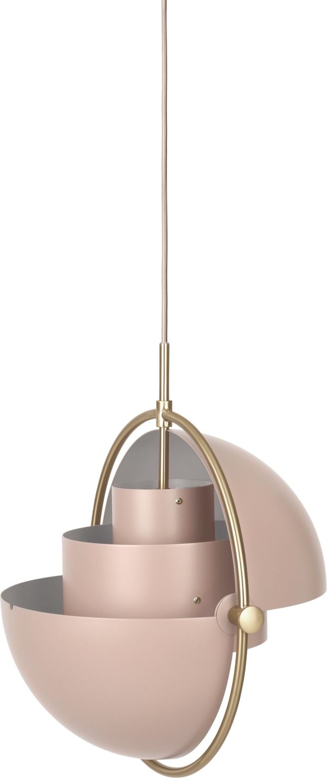 Multi-Lite Pendant lamp Pendelleuchte Rose Dust / Messing Gubi
