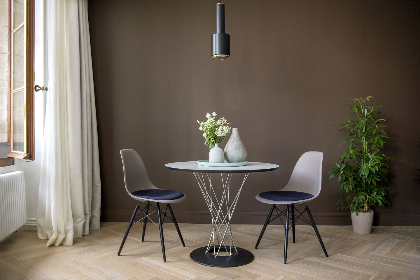 Eames Plastic Side Chair DSW Stuhl mit Sitzpolster Vitra