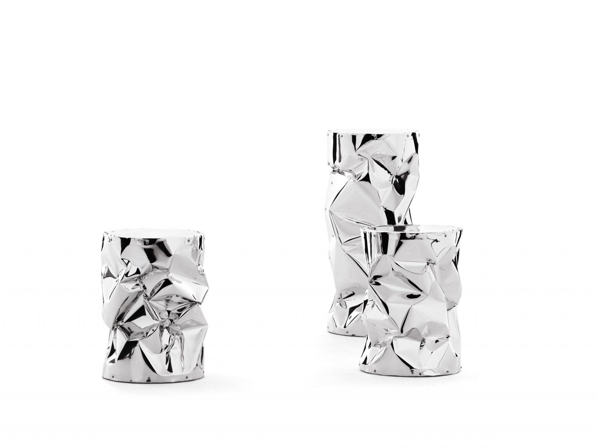 Big Tab.u Tisch / Hocker Chrome ohne Sitzkissen Opinion Ciatti