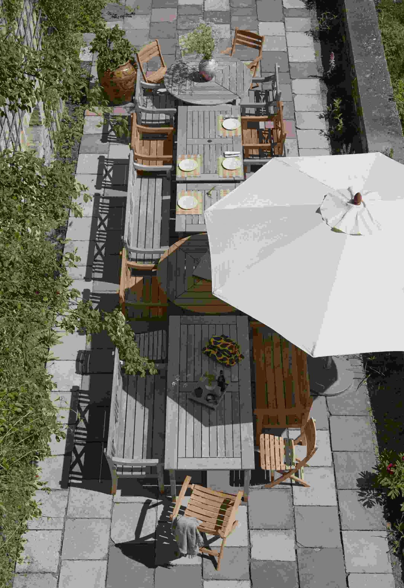 Drachmann Table Tisch Ø 126 cm Outdoor Skagerak by Fritz Hansen