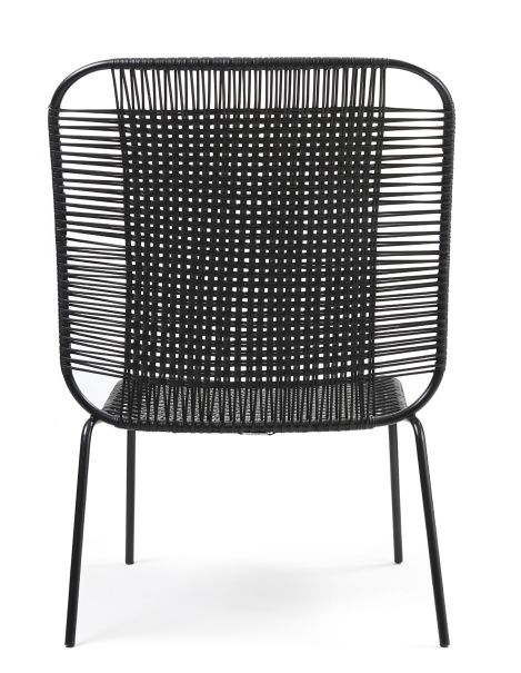Cielo Lounge Chair High Lounge Stuhl hoch Outdoor ames Schwarz - Schwarz