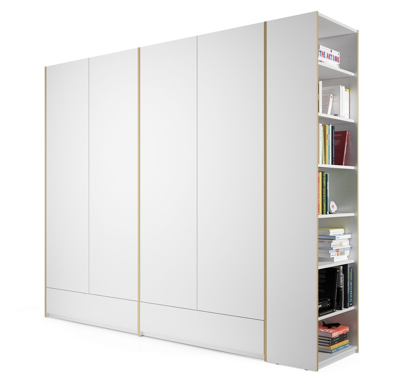 MODULAR PLUS Schrank Kombination Doppelschrank mit 2 Schubkästen und Anbauschrank rechts Müller Möbelwerkstätten