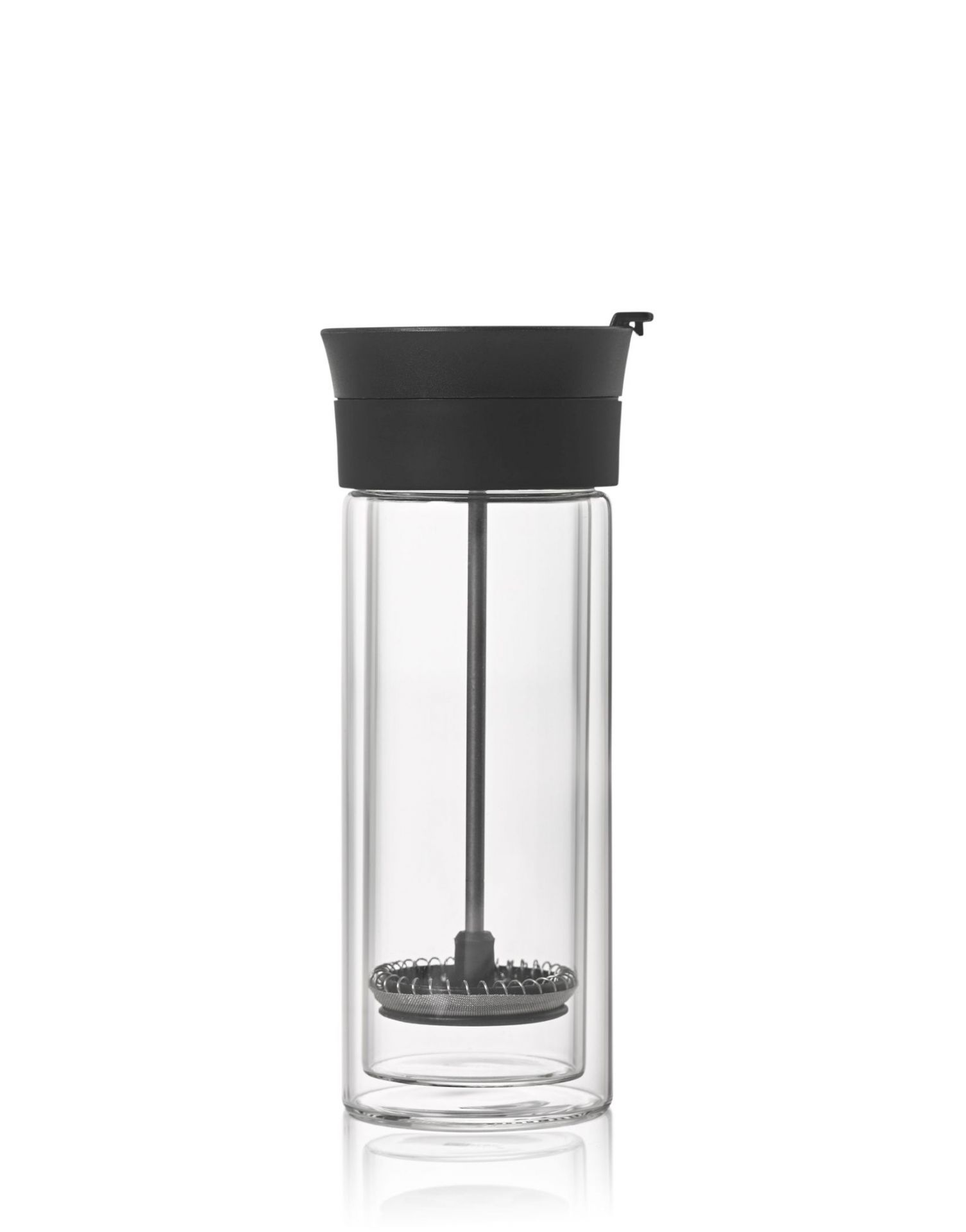 Doppelwandiger French-Press Kaffeebecher Thermo-Glas AdHoc EINZELSTÜCK