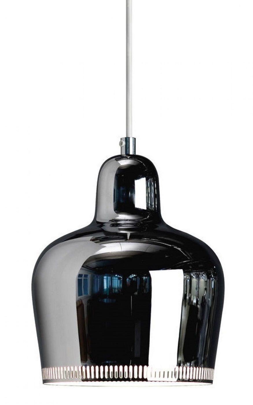 A330S Golden Bell Pendant light Pendelleuchte Chrom / Innen weiß Artek EINZELSTÜCK