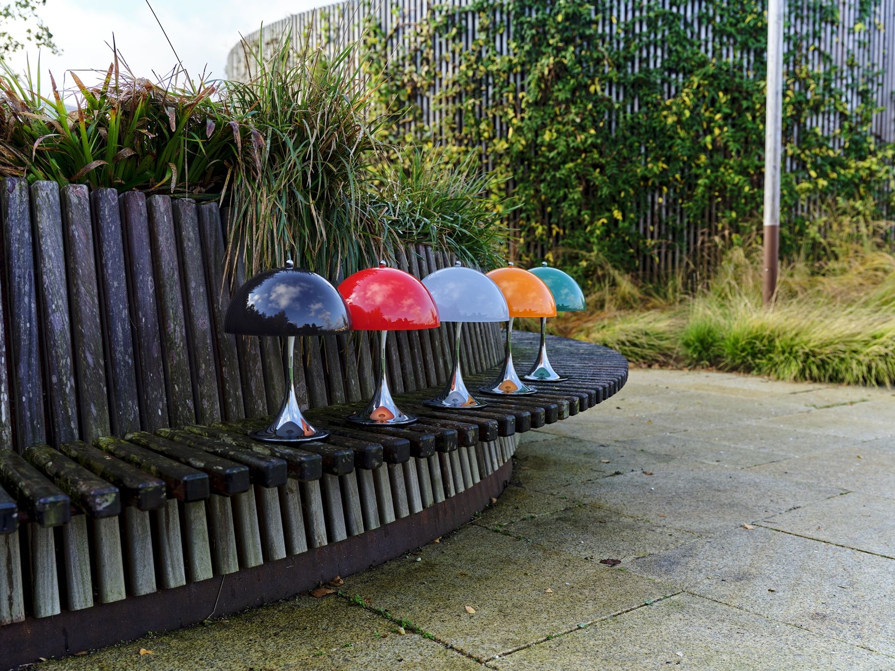 Panthella 250 Portable Chrom Akkuleuchte / Tischleuchte Louis Poulsen