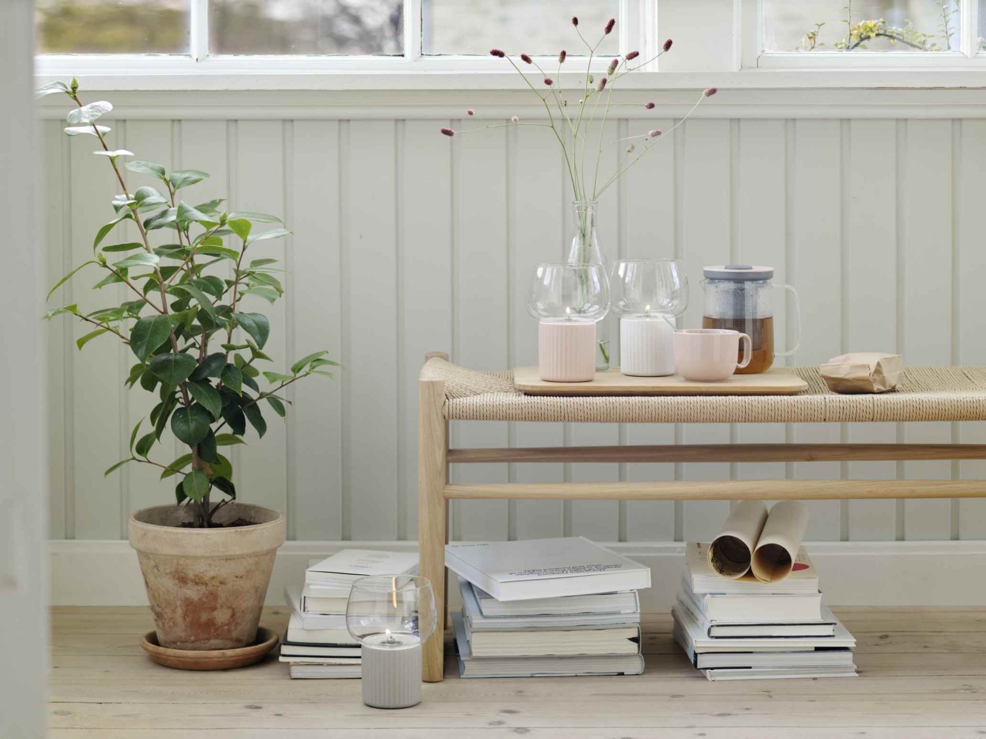 Hygge Hurricane Windlicht RIG TIG by Stelton Grau EINZELSTÜCK