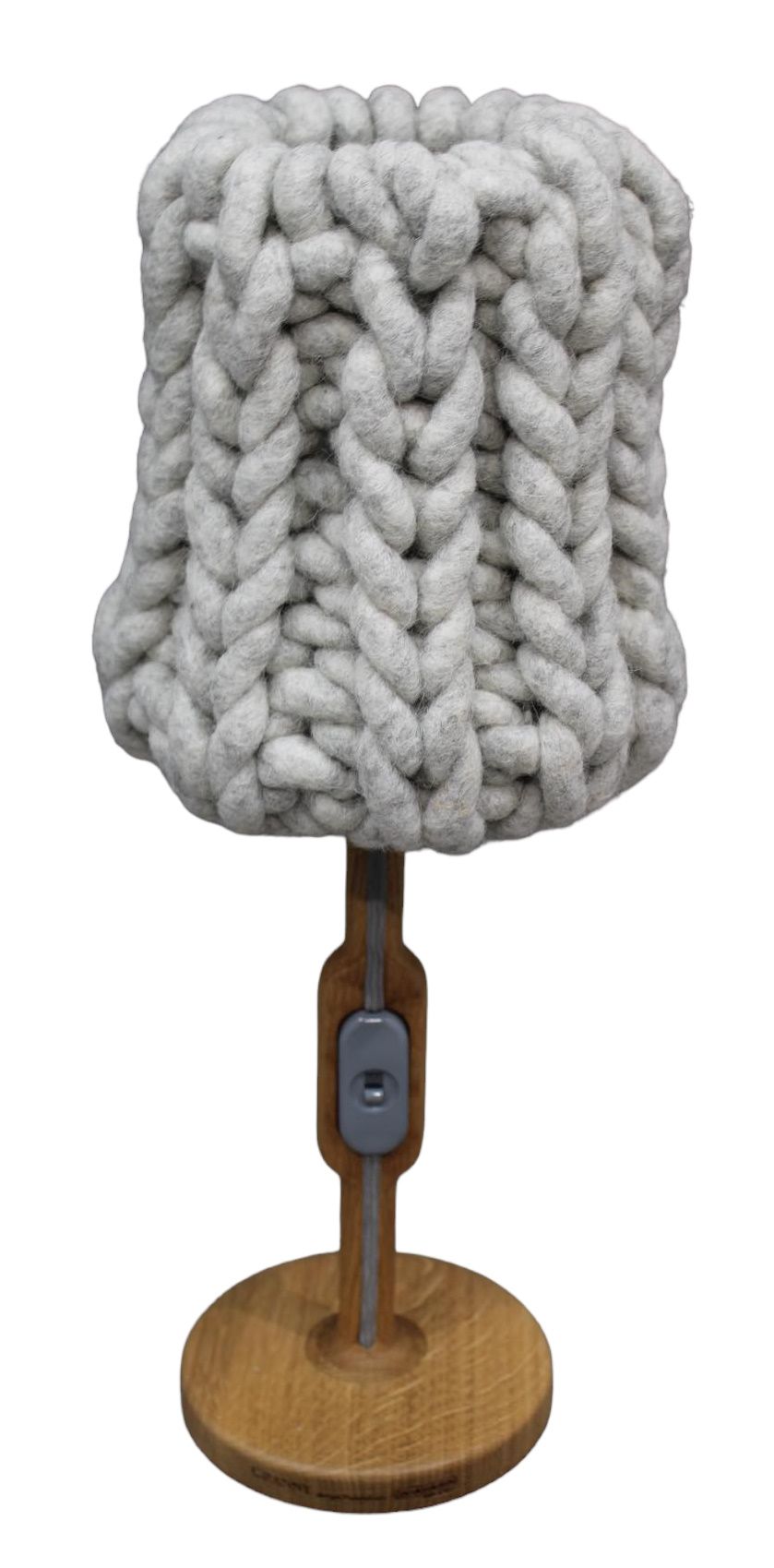 Granny Tischleuchte Ø 14 cm Grau - Stecker Typ L - Casamania Horm EINZELSTÜCK