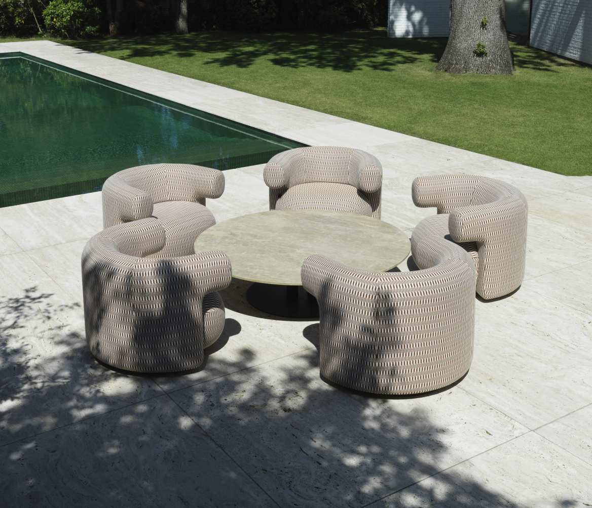 Burra Lounge Chair Sessel mit Rückdrehfunktion Outdoor Normann Copenhagen