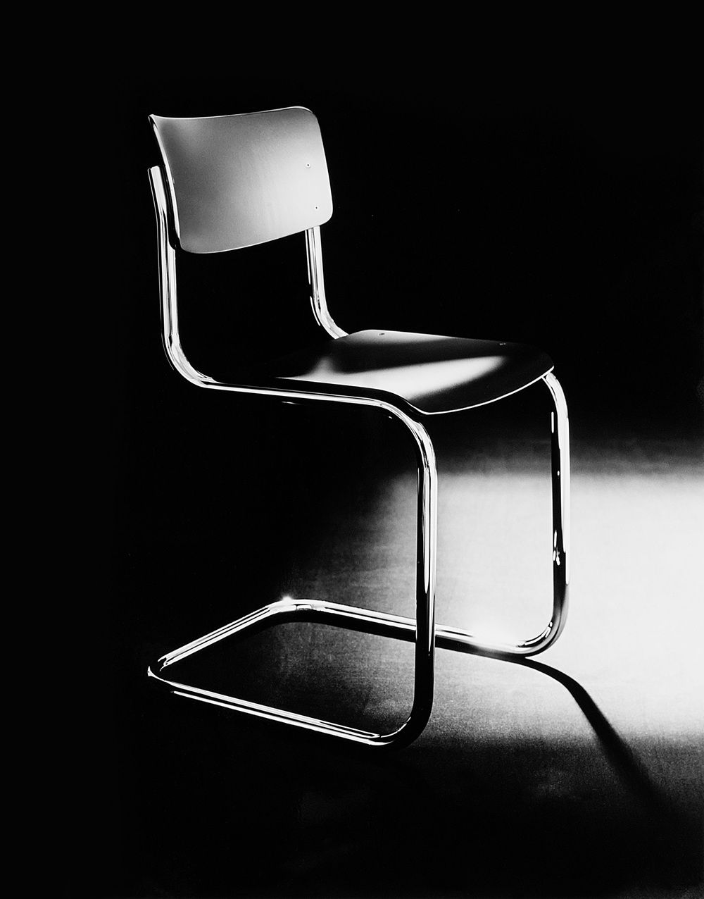 S 43 Stahlrohr Klassiker Freischwinger CHROM/SCHWARZ Thonet VORZUGSKOMBINATION