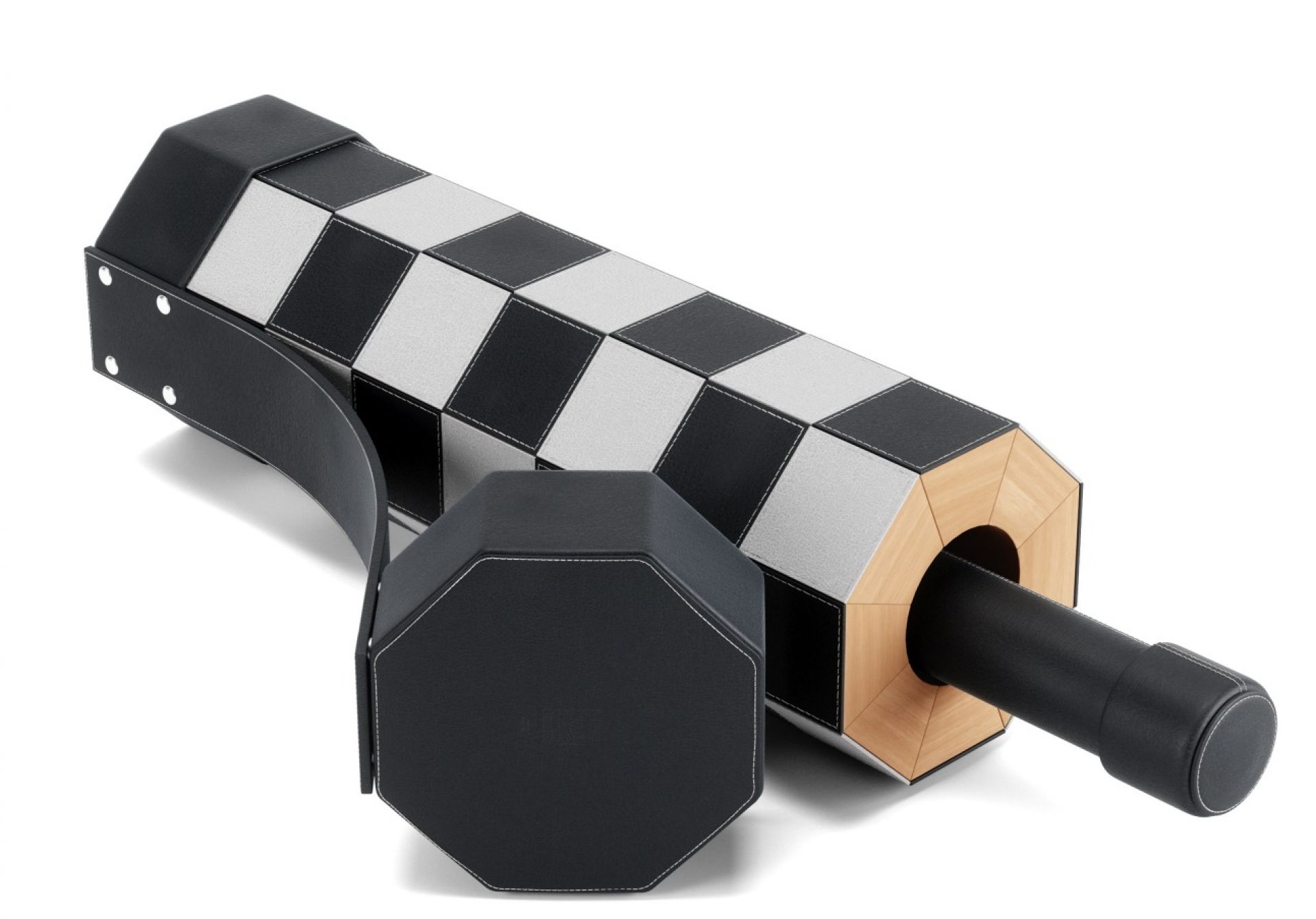 Rolz Chess / Checkers Ser Mobiles Schach- und Dame Set Umbra EINZELSTÜCK