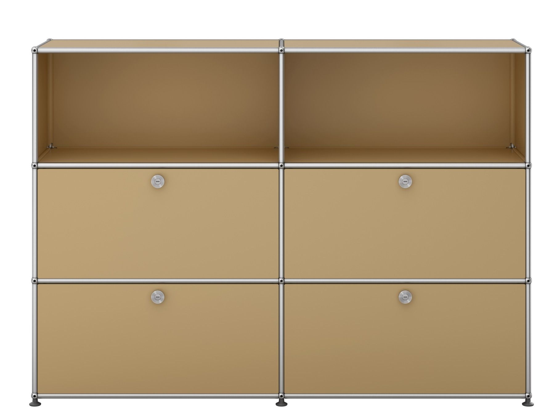 USM Haller Sideboard / Highboard mit 4 Klappen – QUICK SHIP beige