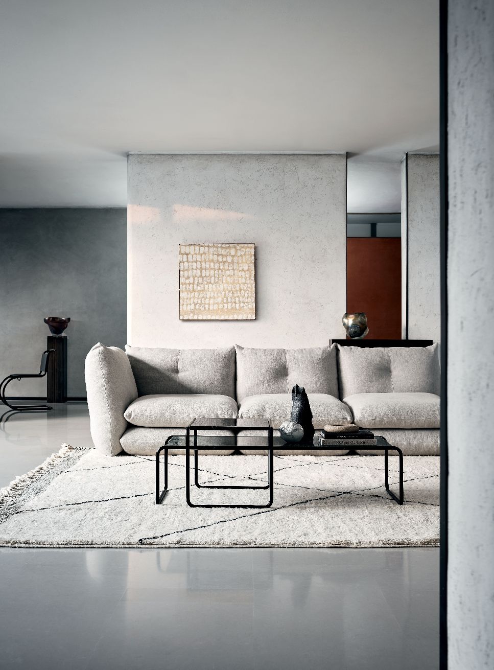 Laccio 1 Couchtisch klein schwarz / anthrazit Knoll International - QUICK SHIP