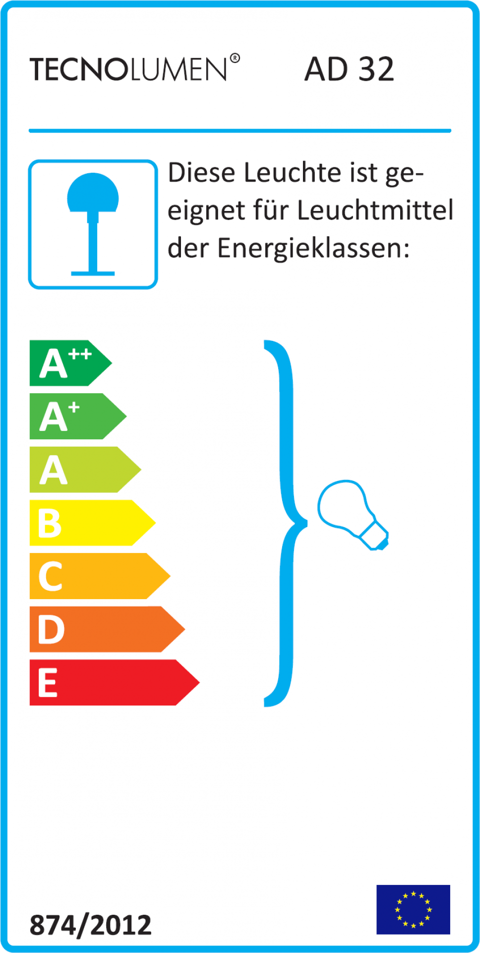Art Déco-Tischleuchte AD32 Tecnolumen