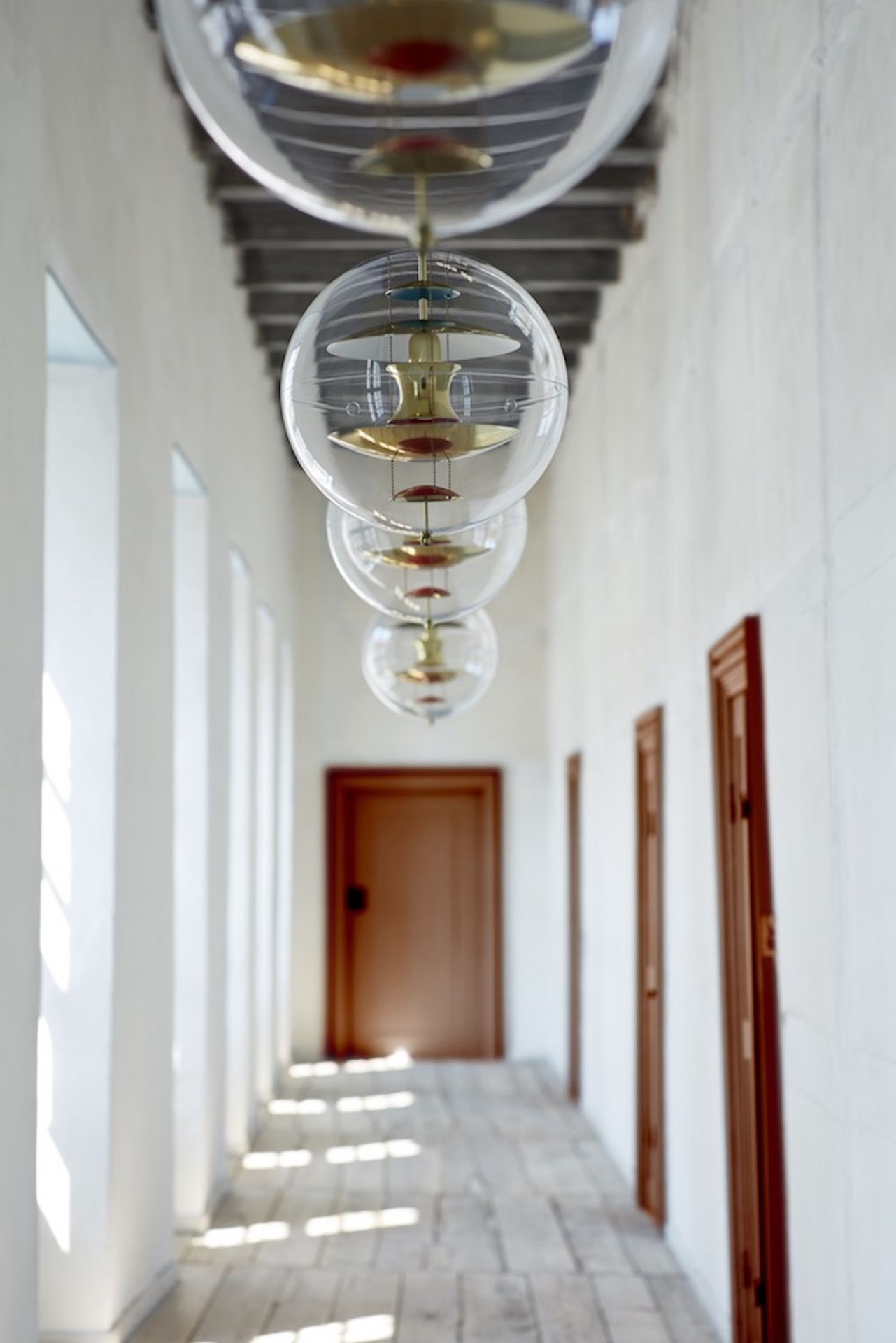 VP Globe Brass Finish Pendelleuchte Verpan