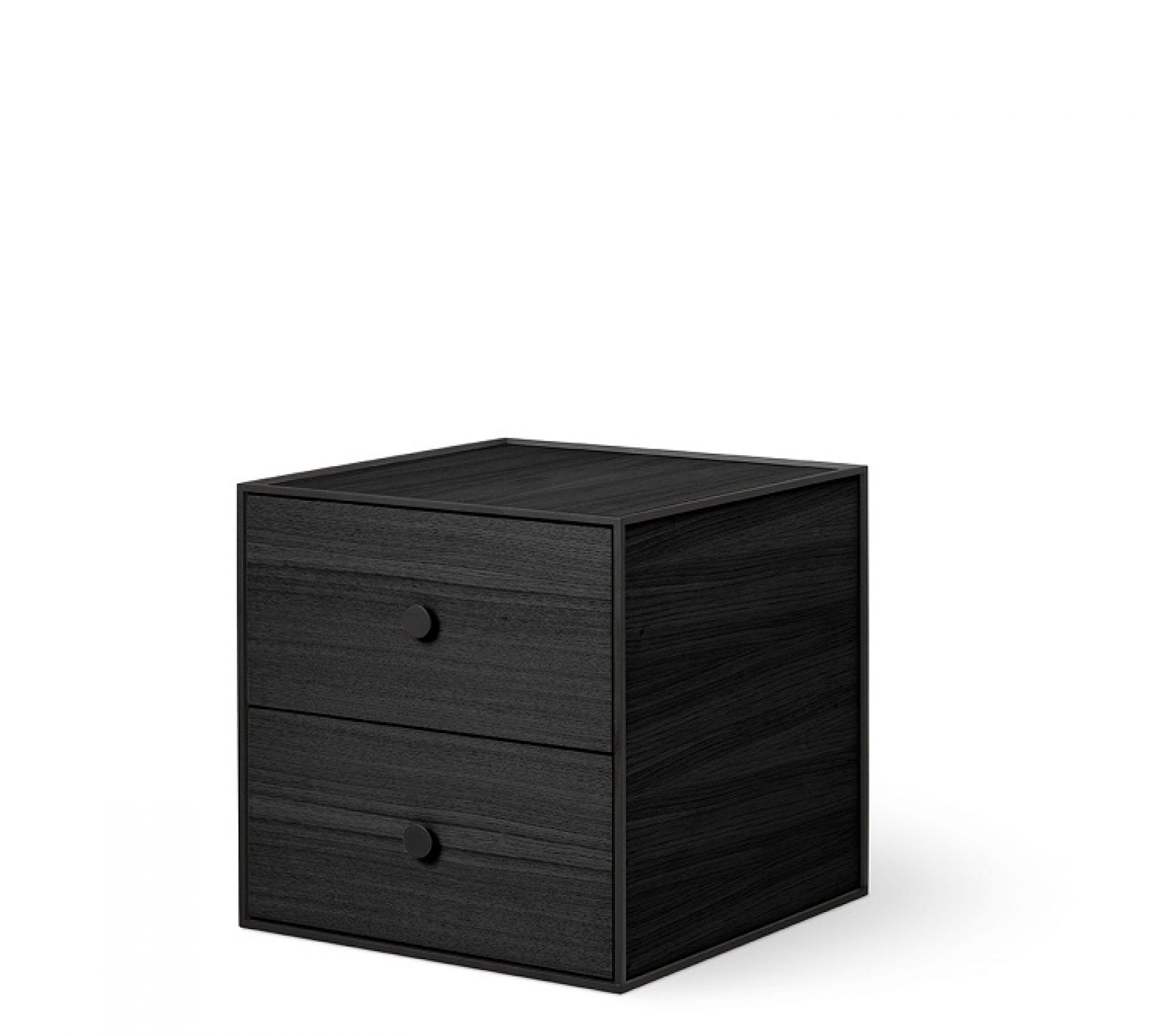 Frame 35 Schrank Element mit 2 Schubladen Esche schwarz gebeizt Audo EINZELSTÜCK