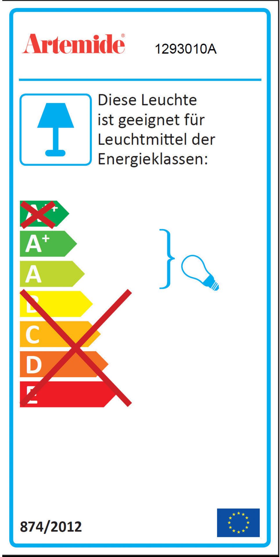 Edge Parete 30 Wandleuchte Artemide