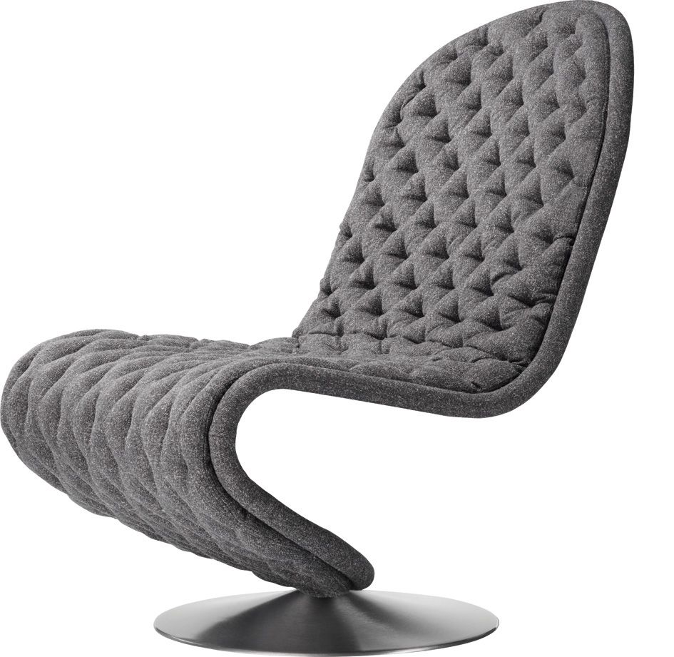 System 1-2-3 Lounge Deluxe Runder Fuß Sessel Verpan