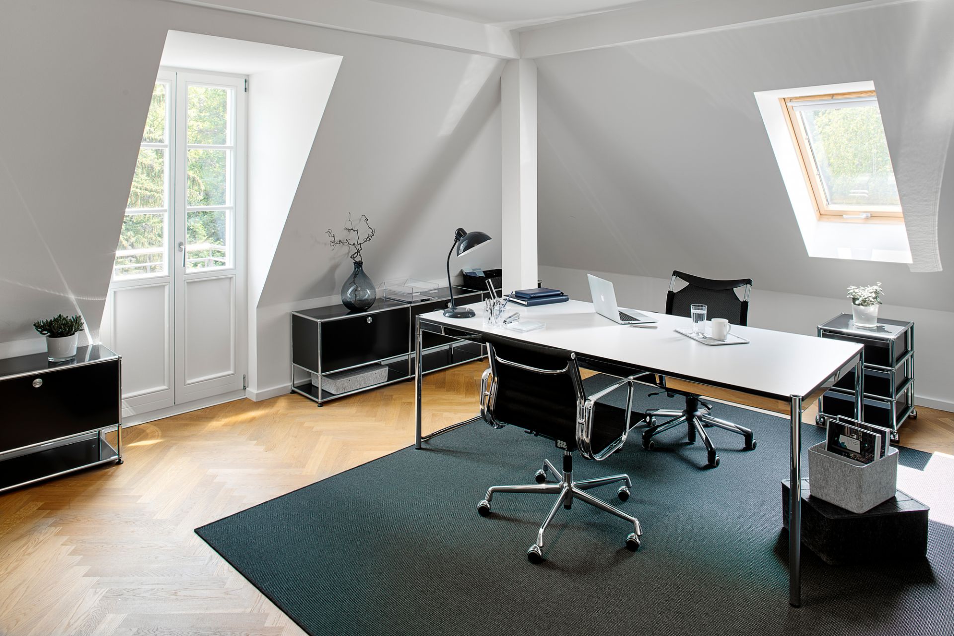 USM Haller Tisch 175 x 100 cm perlgrau