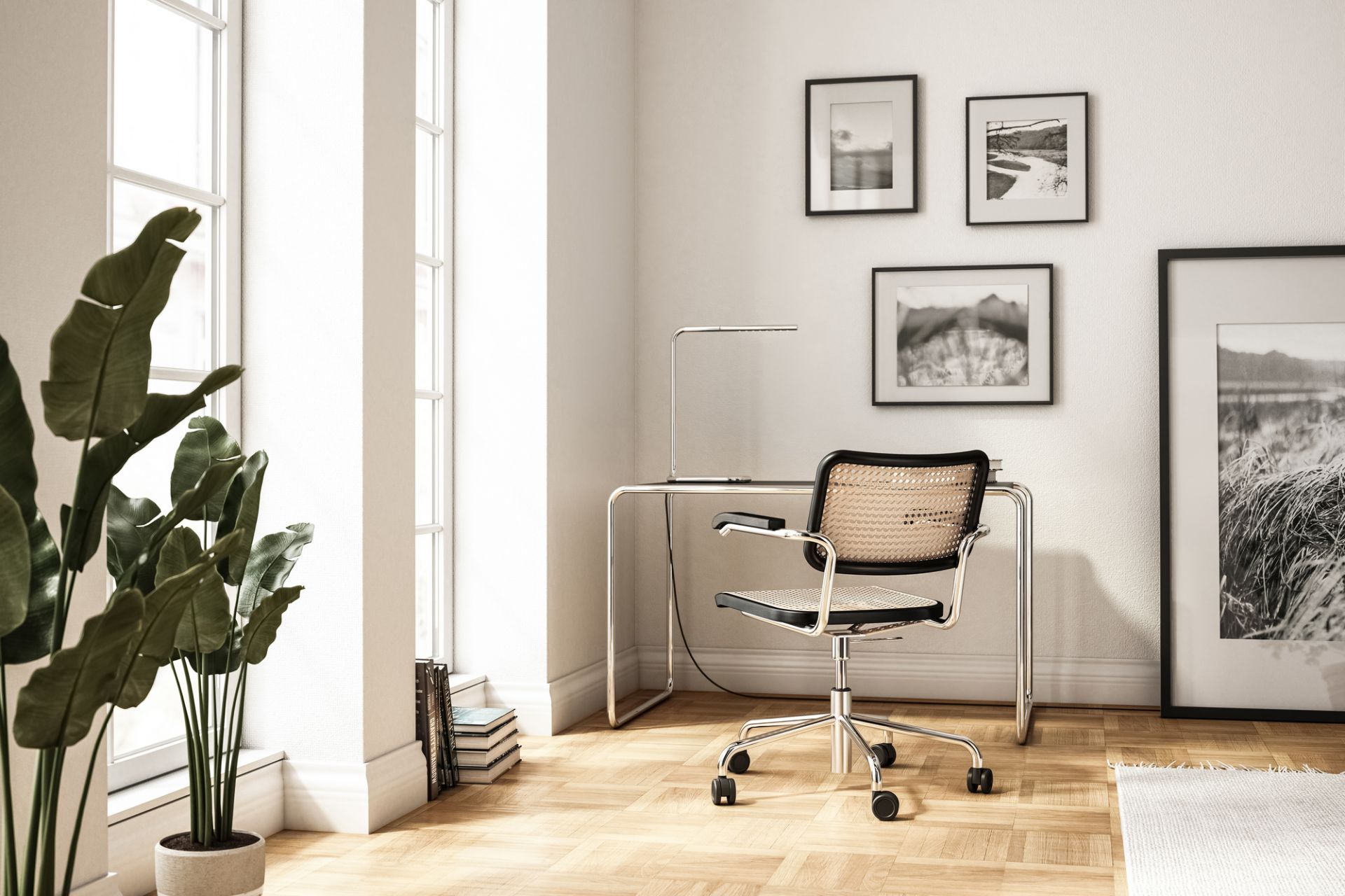 S 285/0 Stahlrohr Schreibtisch Thonet