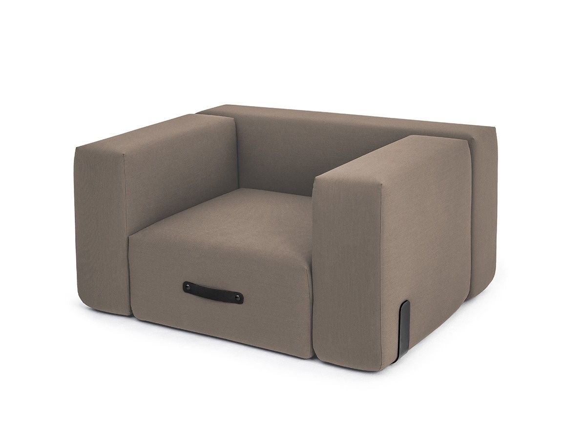Miami Outdoor Sofa Lounger Taupe Conmoto