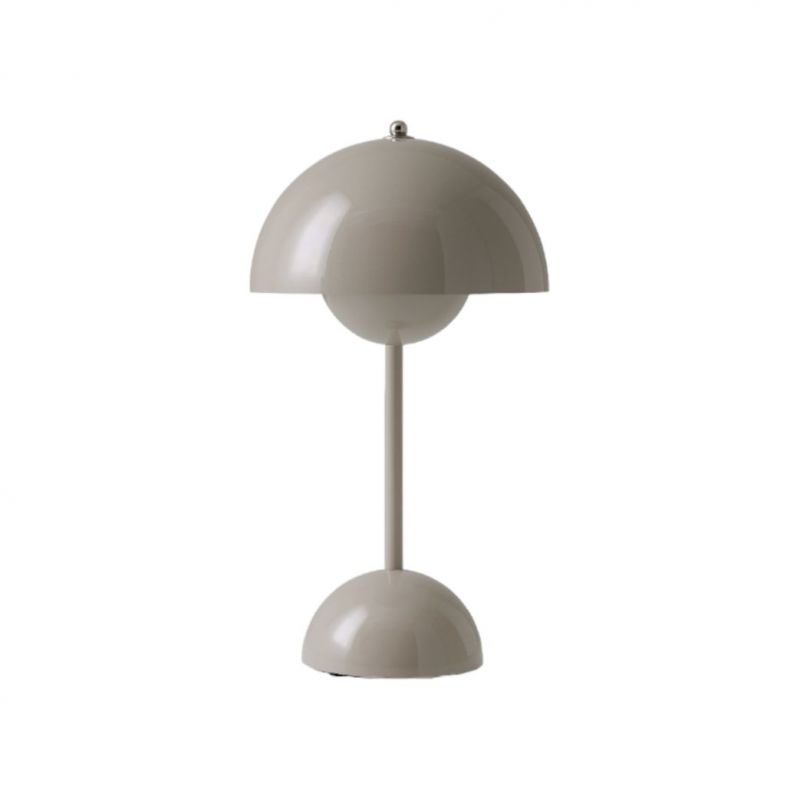 Flowerpot VP9 Portable Akkuleuchte / Tischleuchte mit USB AndTradition Grau beige