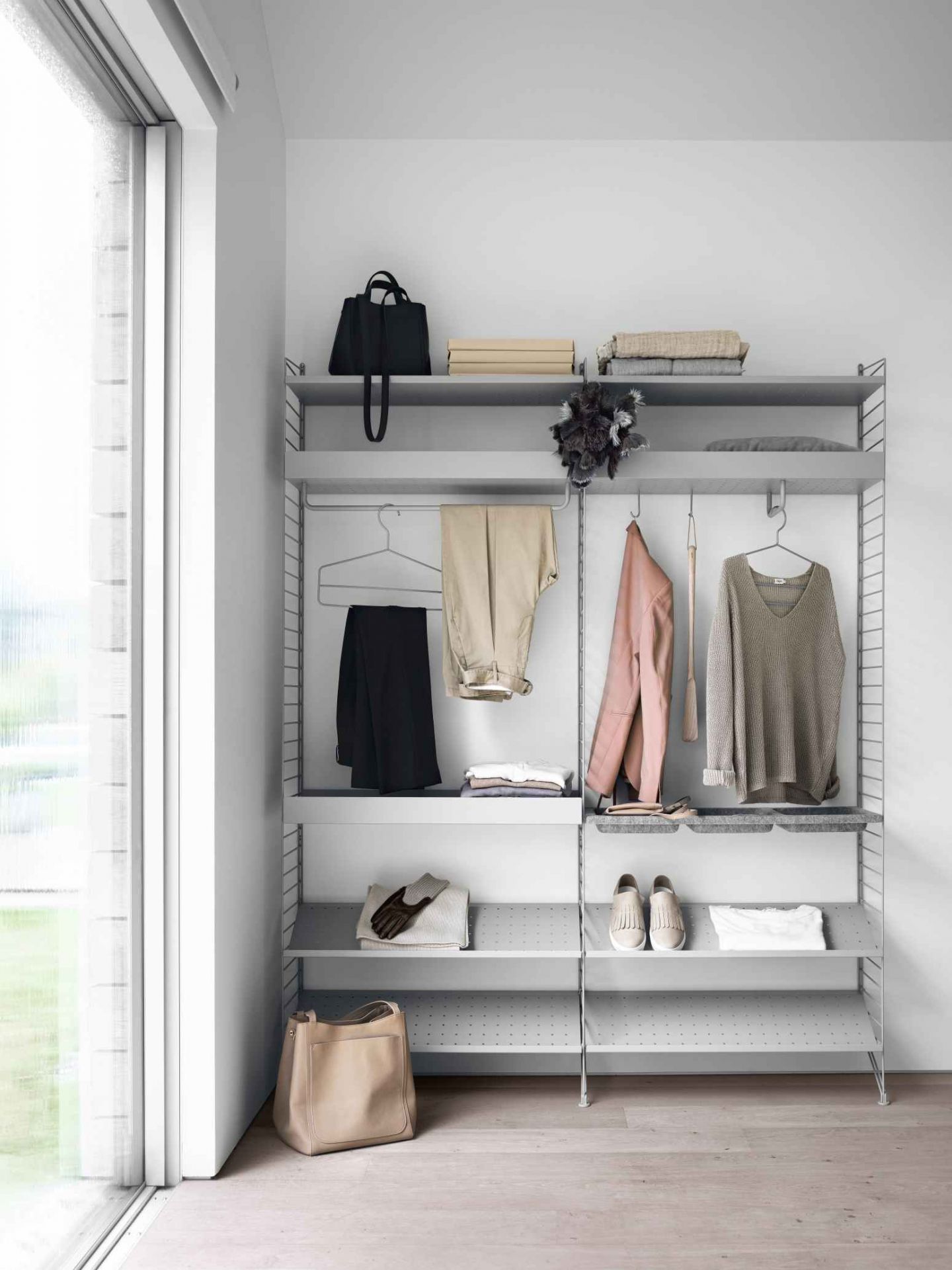 String Schlafzimmer Boden Regalsystem D String Furniture